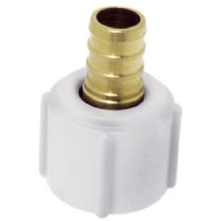 HOMESTEAD 0.5 x 0.5 in. Brass Straight Swivel Adapter HO584520